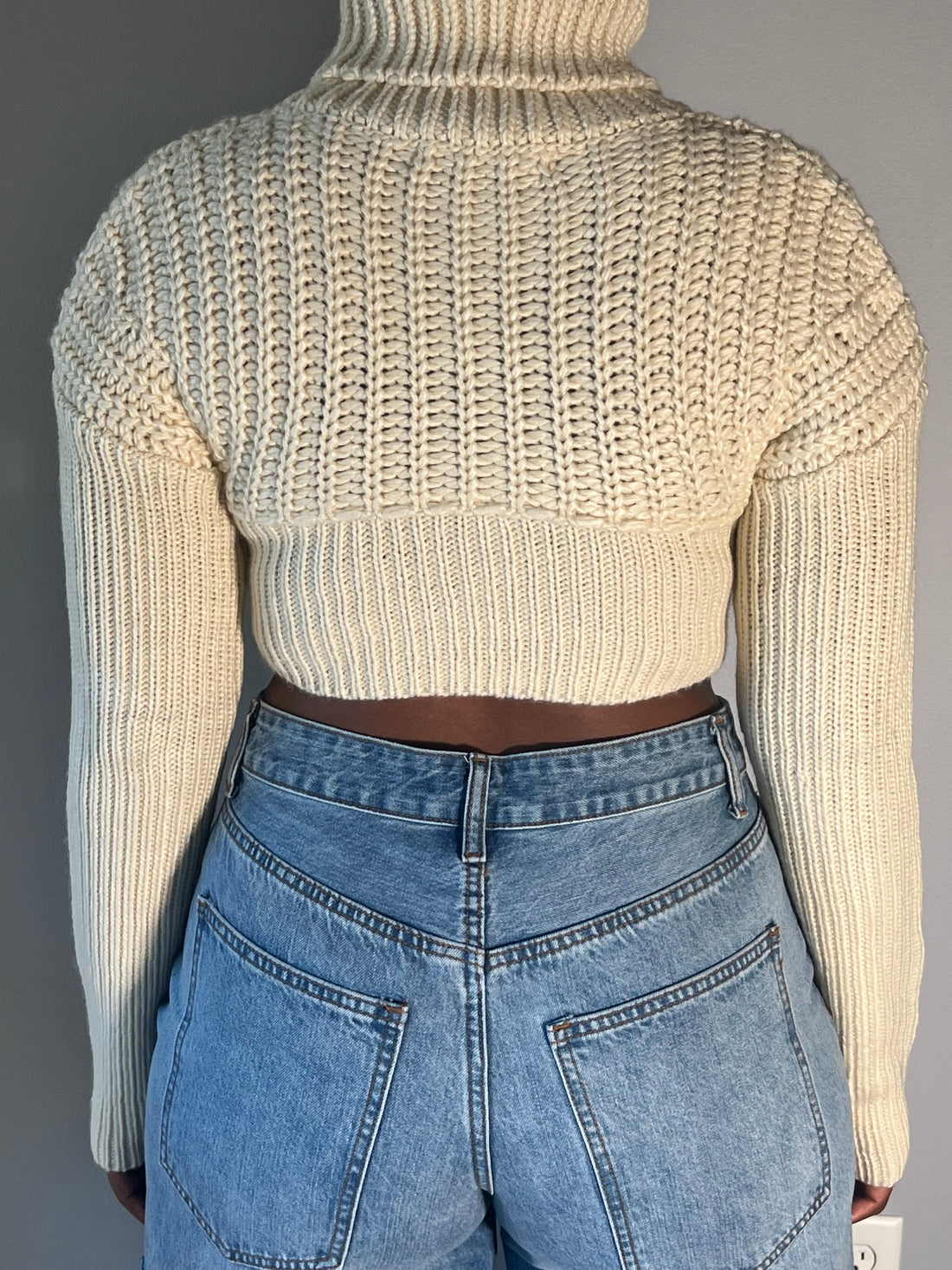 Corset Cable Knit Sweater